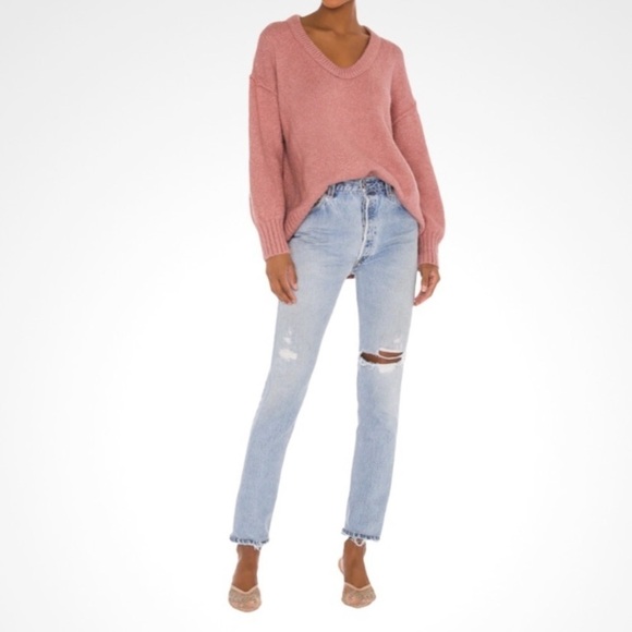 Free People Brookside Tunic Sweater in Alpine Rosesoze M - Picture 2 of 11